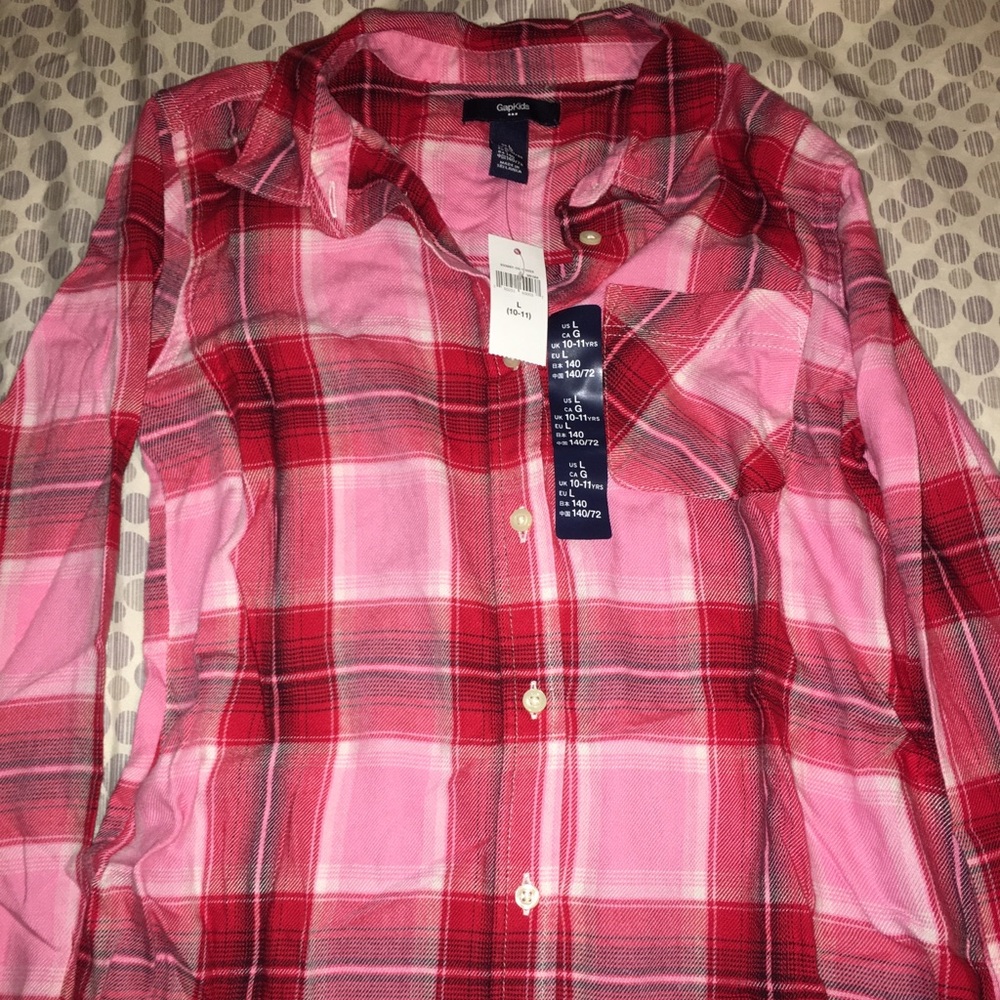 NWT. Girls Flannel. GAPKIDS